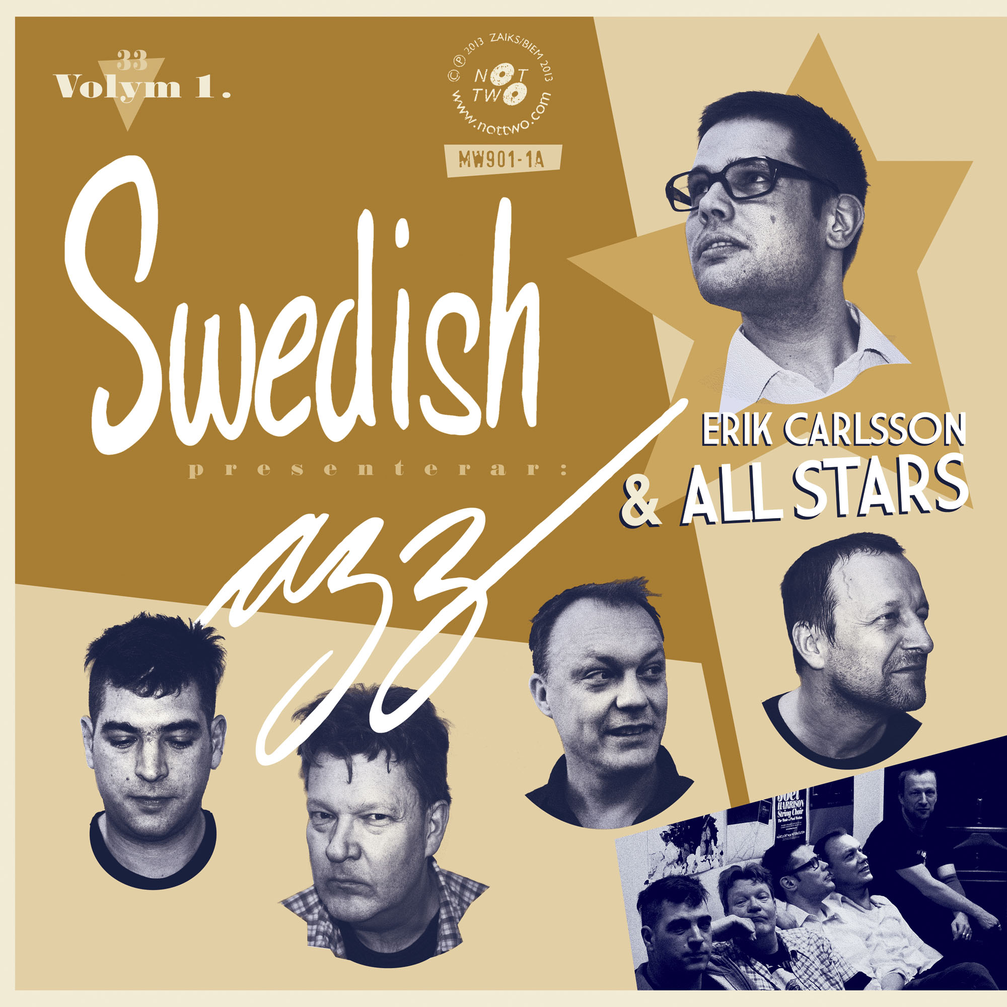Swedish Azz – Swedish Azz - Erik Carlsson All Stars: Volym 1 & 2 album cover (Not Two Records)