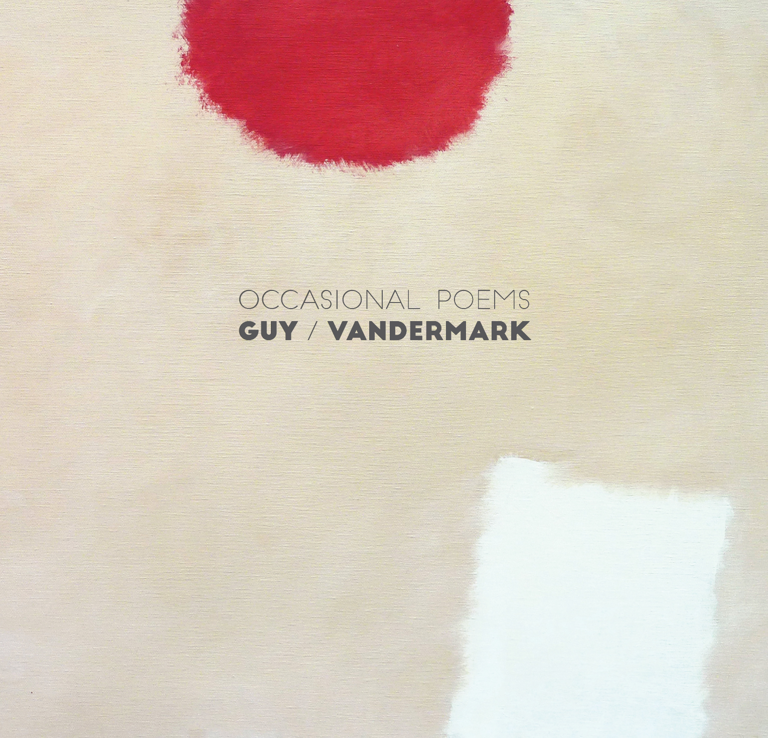 Ken Vandermark, Barry Guy – Occasional Poems album cover (Not Two Records)